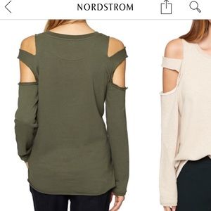 Sanctuary Park Slope Cold Shoulder Sweatshirt